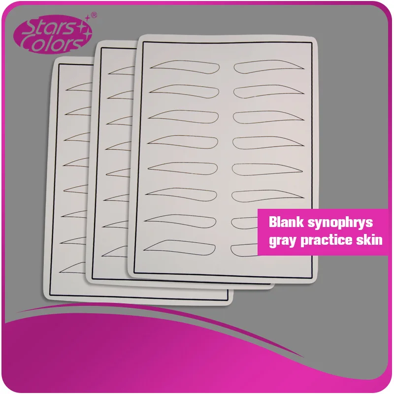 

5 Pcs Blank Eyebow soft Practice skin Make up Tattoo Permanent Practice for new people operating