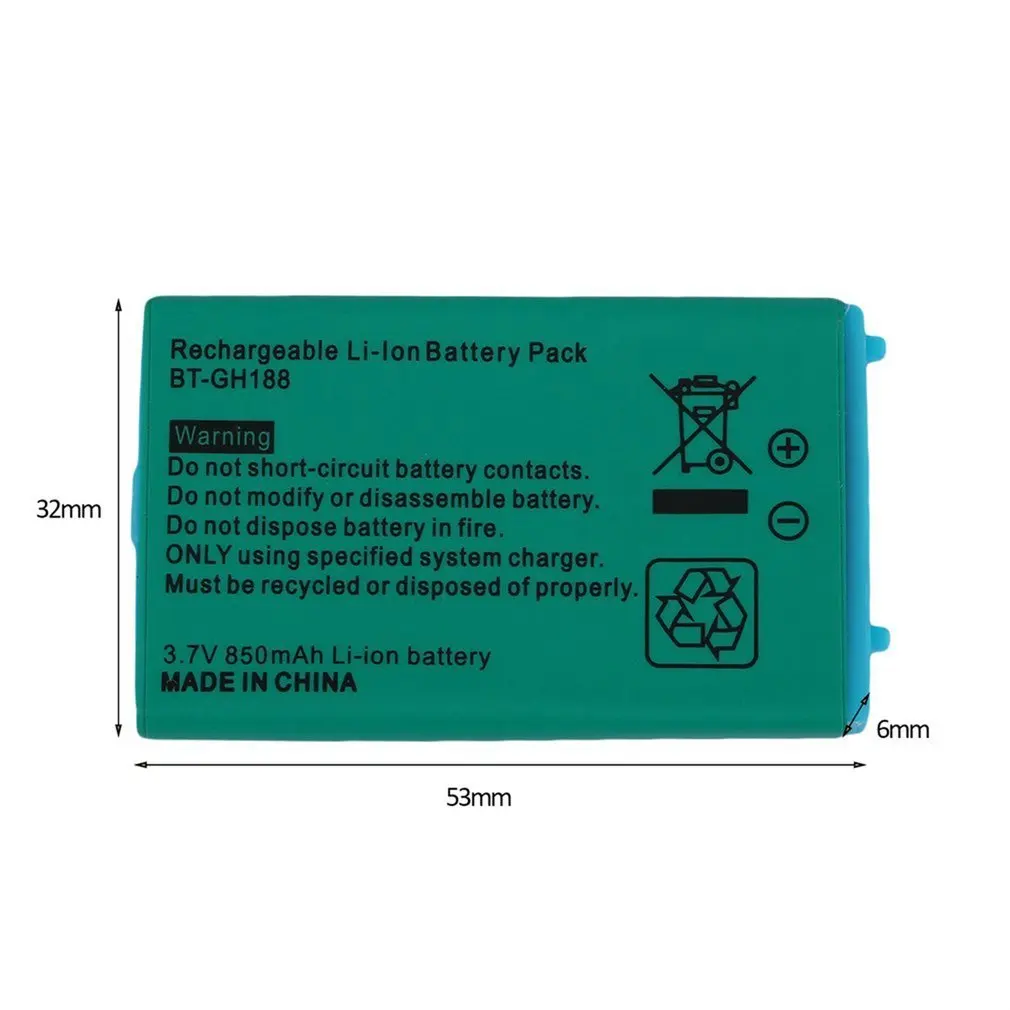 3,7 V 850mAh литий-ионная аккумуляторная батарея для систем и отверток nintendo Game SP