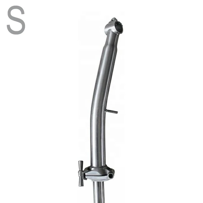 S Titanium Stem TWTOPSE титановый стержень для Brompton, складная велосипедная головка, трубка для s m P, светильник для руля, вес титанового руля велосипеда - Цвет: S Titanium Stem