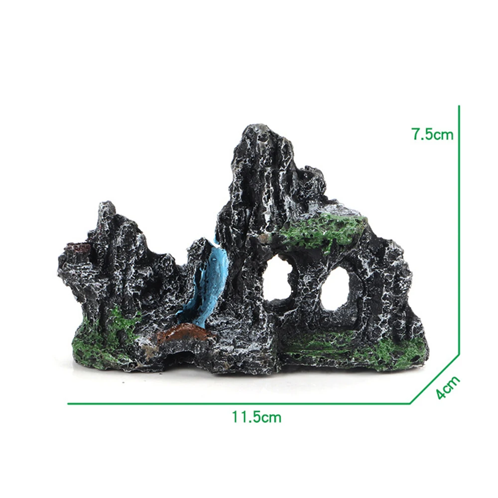 Новинка 2019 модный аквариум с видом на горы каменная смола рокерские сокрытия