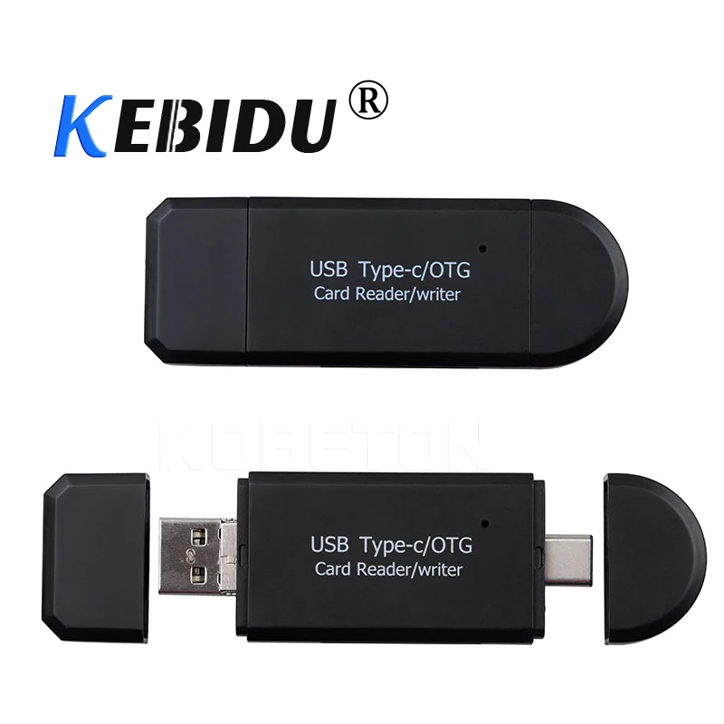 Kebidu 3 в 1 OTG кардридер Тип C micro USB USB2.0 TF/SD для Android компьютерные удлинители |