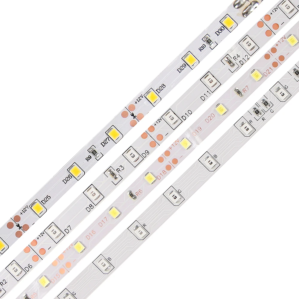 12 В постоянного тока SMD 5050 5630 2835 Светодиодная лента освещения 5 м 300 светодиодов RGB