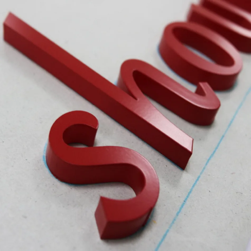 

durable stainless steel fabricate metal painted letter for shop front sign