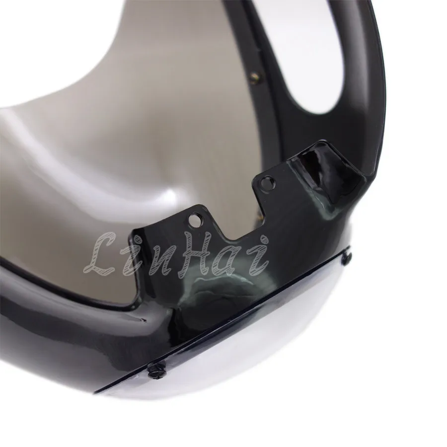 Мотоцикл Черная фара обтекатель лобовое стекло Винтаж Драг гонки Viper кафе