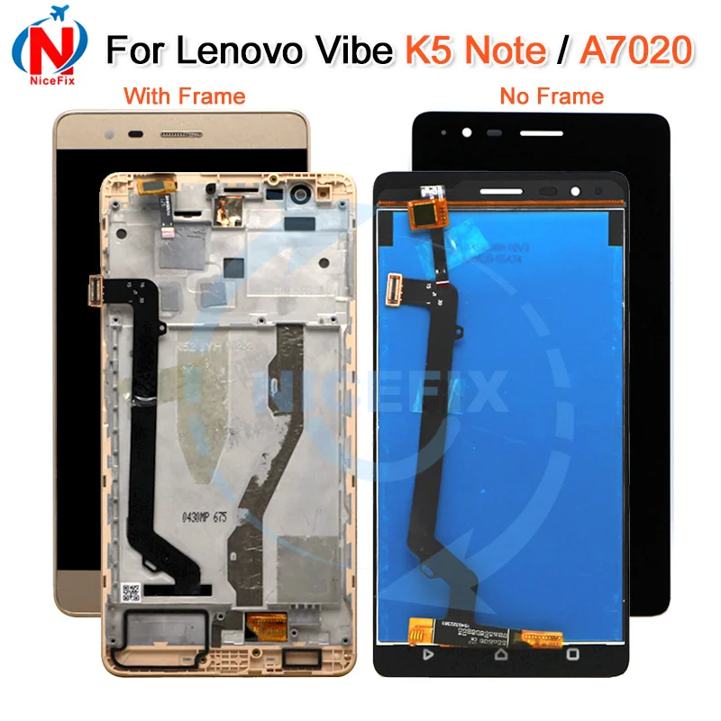 5 &quotLCD для Lenovo Vibe K5 Note дисплей сенсорный экран с рамкой A7020 LCD Замена|Экраны