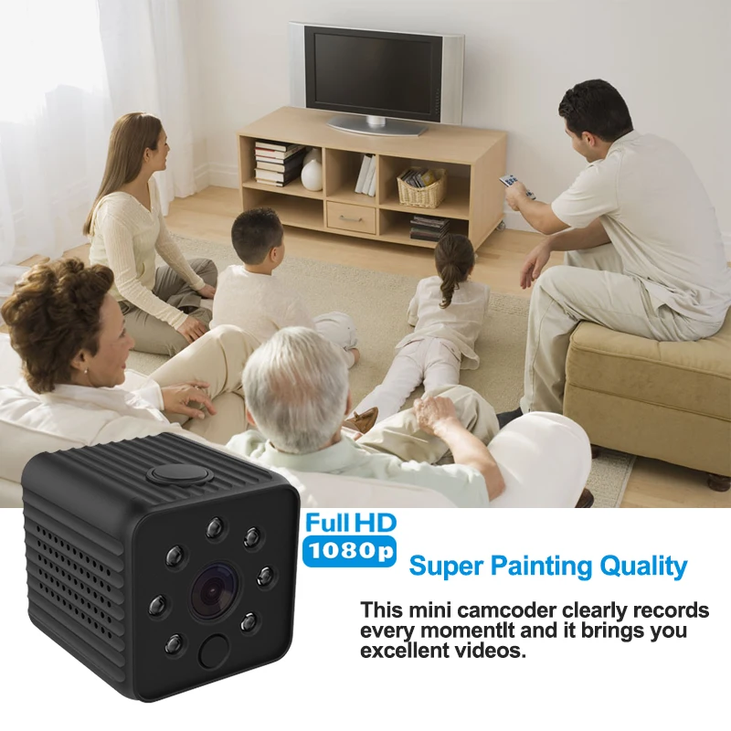 Мини-камера wifi hd 1080P беспроводной видеорегистратор маленькая микро камера