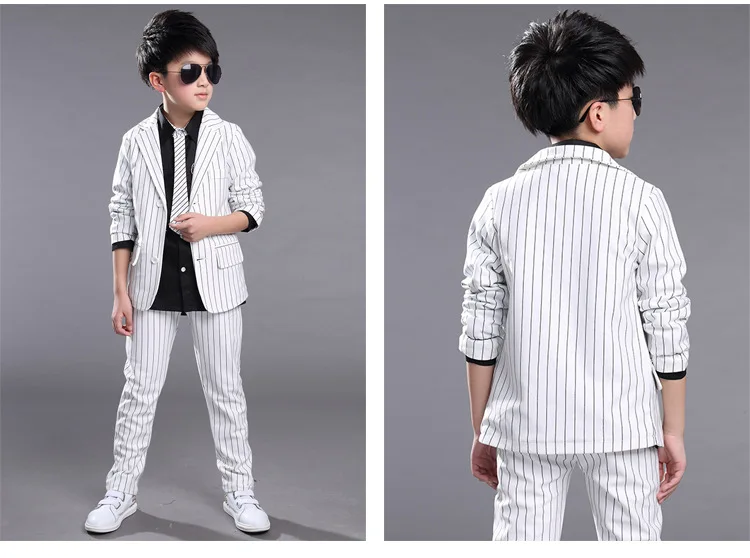 2017 модный однотонный костюм высокого качества для мальчиков деловые костюмы