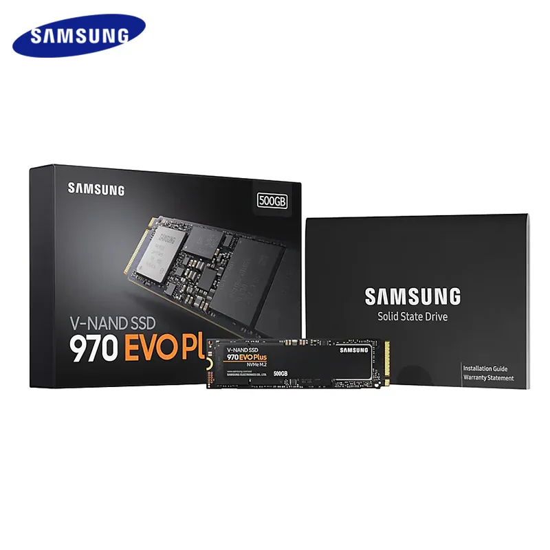 

SAMSUNG SSD 1TB 250GB 500GB 970 EVO Plus NVMe Internal Solid State Drive Hard Disk M.2 2280 TLC PCIe Gen 3.0 x 4, NVMe 1.3 SSD