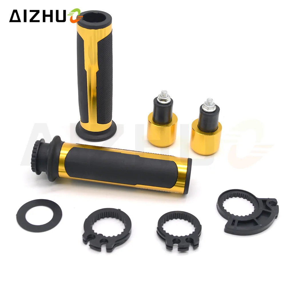 22 мм ручки для мотоцикла CNC алюминиевые резиновые Yamaha YZF R1 R3 R6 R15 R125 YBR 125 YZ MSX XJR FJR 1300
