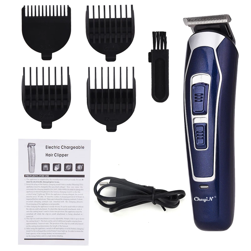 

Hair Clipper Trimmer Shaver Razor Fast Rechargeable Professional Fine tuning Electric Haircut Machine For Men P49