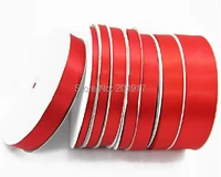 25mm red matte polyester satin ribbon ropejewelry accessories hairbow wedding party decaration packing ribbon cords100yds