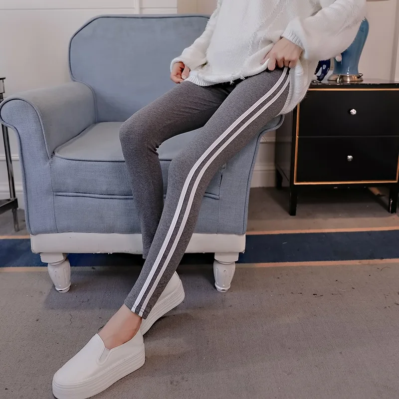 

Pregnant women pregnant pants spring and autumn pregnant women leggings high elastic maternity stomach lift pants