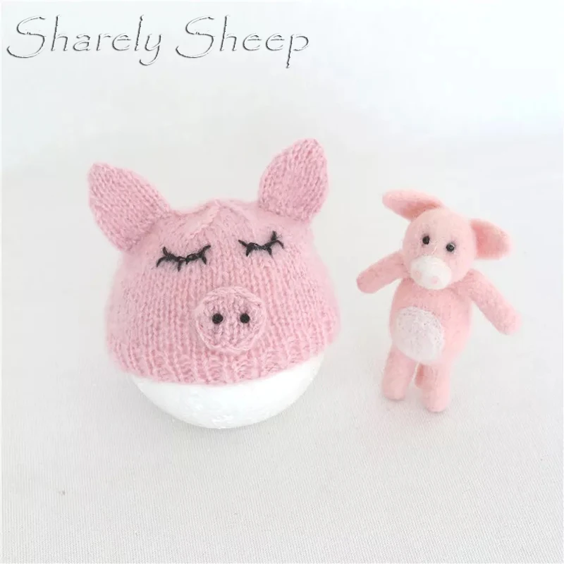 Реквизит для фотосъемки новорожденных с героями мультфильмов на тему свинок