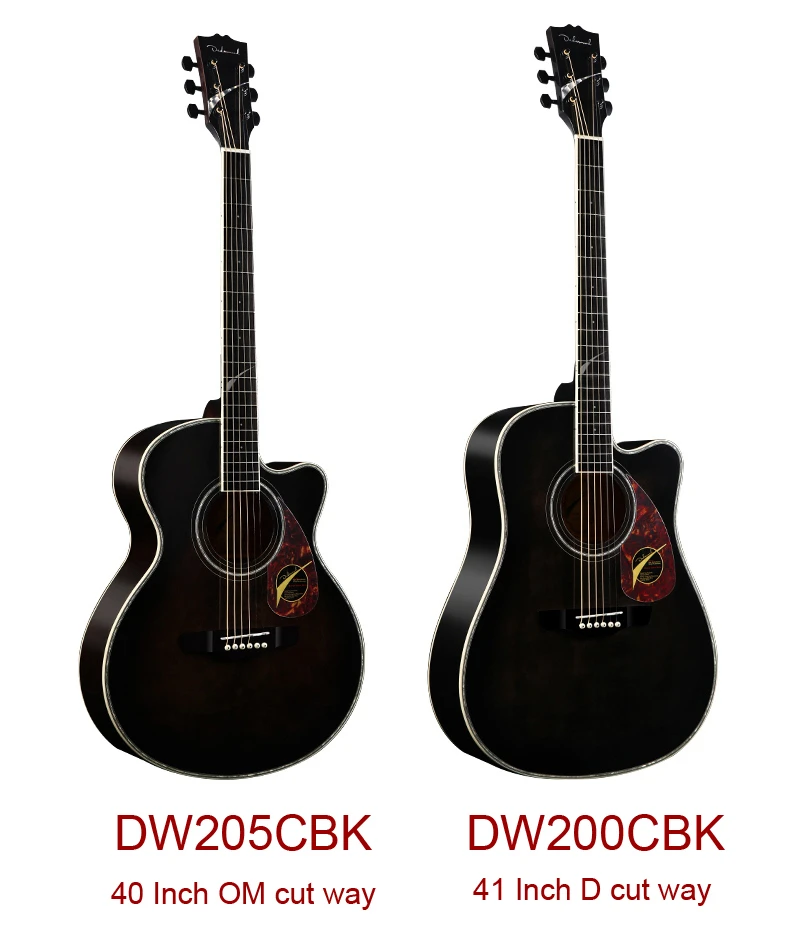 Dadarwood дешевая цена твердая верхняя акустическая электрогитара гитара ra