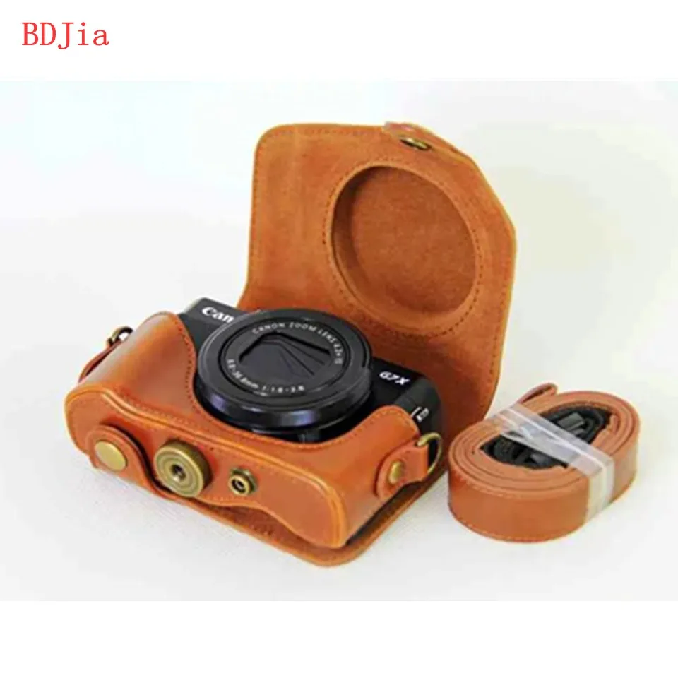 Новый чехол сумка из искусственной кожи с масляной кожей для камеры Canon powershot G7XIII