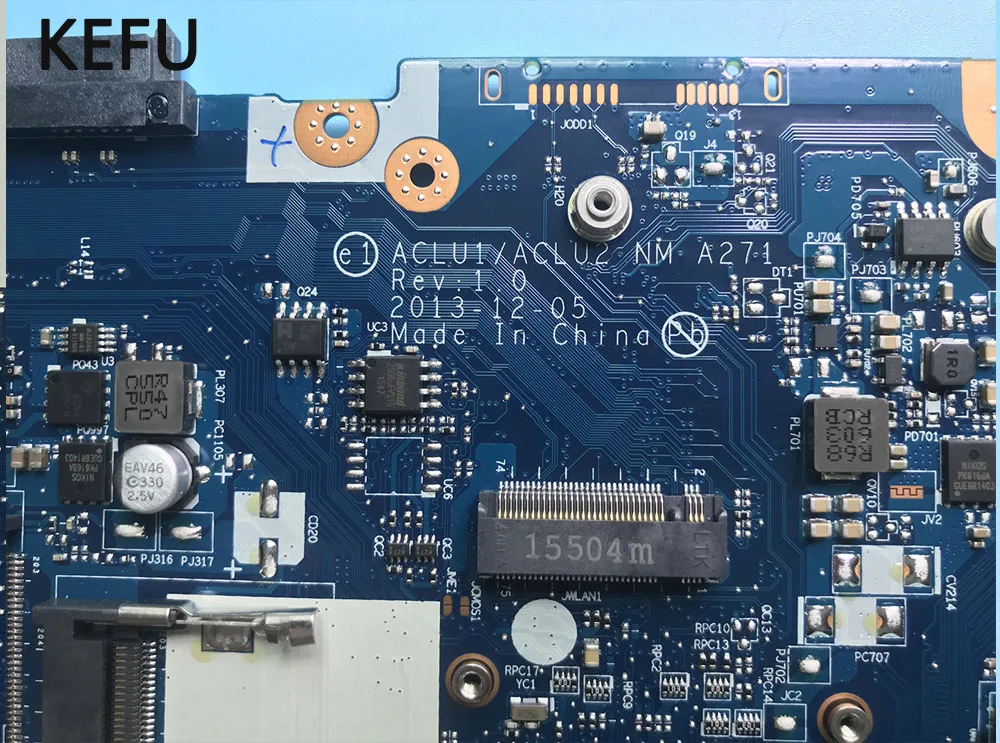 Материнская плата KEFU для ноутбука Lenovo материнская ACLU1/ACLU2 с процессором I3 100%