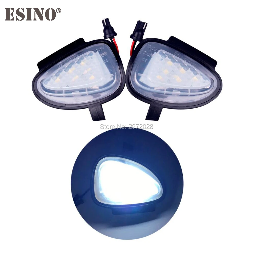 Светодиодные Автомобильные лампы под боковые зеркала 2 шт. CANBUS OBC ошибка 6 высокая