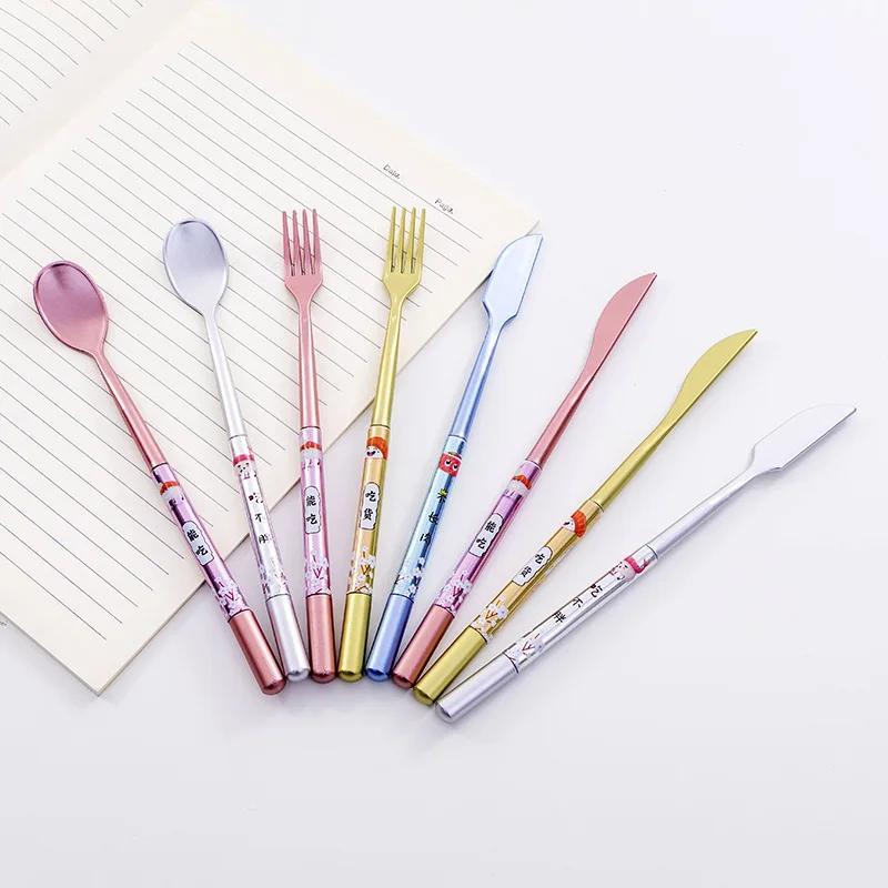 

36 pcs/lot Tableware gel pen Cute 0.5mm neutral pen Escolar school writing supplies stationery gift