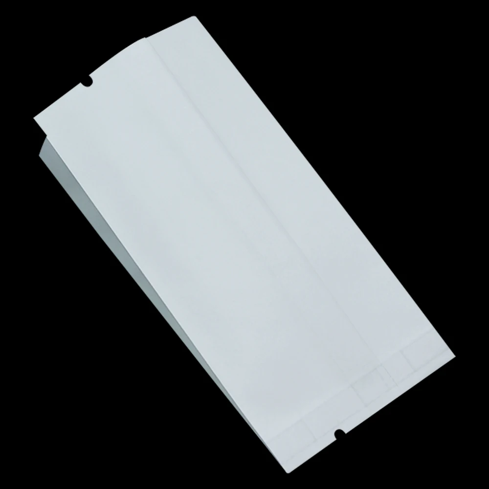 200 шт. белая крафт бумага алюминиевая фольга майларовый мешок открытая верхняя