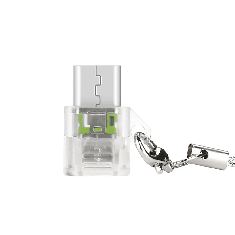 Прозрачный Тип с разъемами типа C и Micro usb кабель для передачи данных из мини