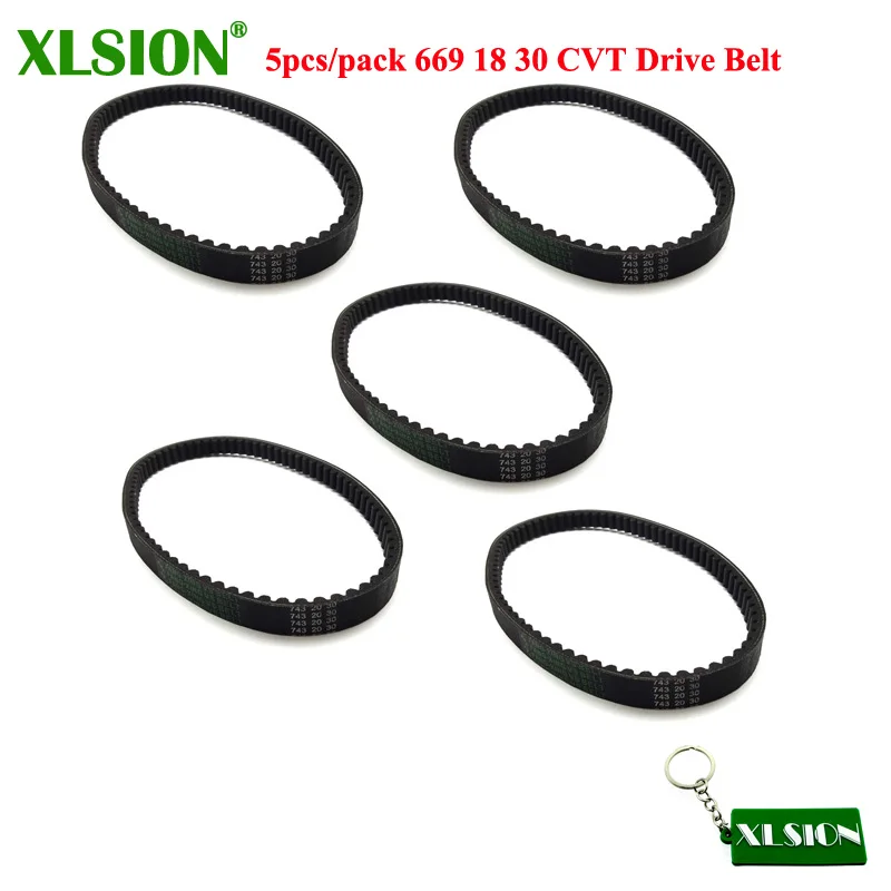 XLSION 5 шт. 669 18 30 CVT приводной ремень для GY6 49cc 50cc 80cc двигатель китайский мопед скутер