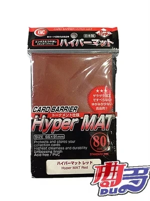 80 шт. 66x91 мм топ KMC hyper коврик для рисования игровые карты защитные рукава для TCG Волшебная Коллекция карт комплекты карт для коллективных игр рукава - Цвет: Red