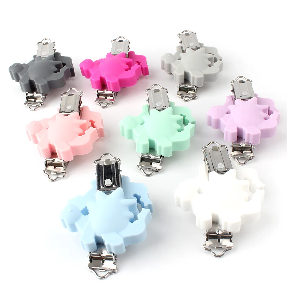 1 шт. силиконовые зажимы для соски-пустышки с динозавром | Мать и ребенок