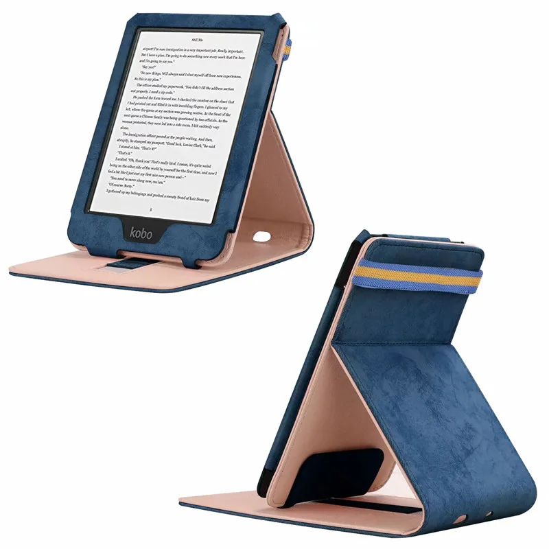 Умный кожаный чехол для Kobo Clara HD 6 дюймов() ультра тонкий противоударный чехол для Kobo Clara Прозрачный HD чехол для автоматического сна/пробуждения