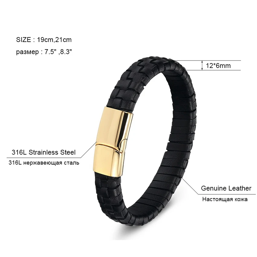 Модные ювелирные изделия из натуральной кожи и нержавеющей стали очаровательный