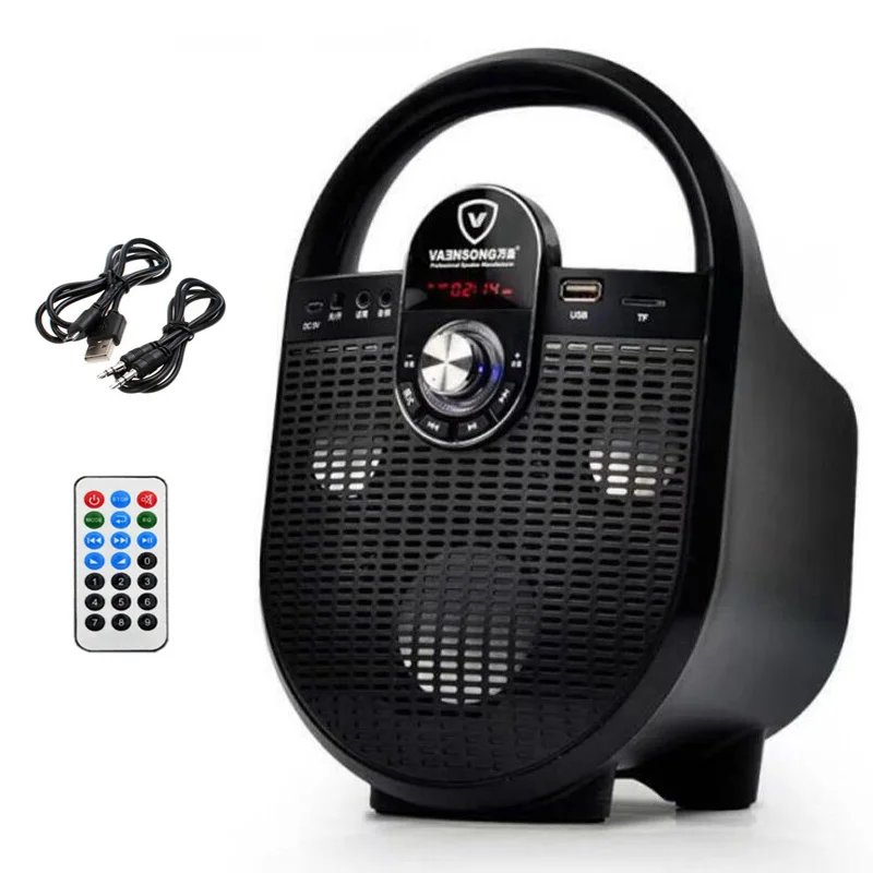 Black Новейший Портативный Большой питание для bluetooth-динамика сабвуфер тяжелый бас 2,1 стерео беспроводной динамик s музыкальный плеер fm-радио TF - Цвет: Black