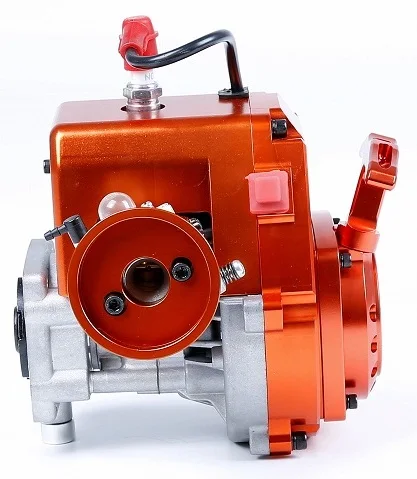 orange red 32cc 4 болта двигателя с Walbro Carb 1197 и NGK свечи зажигания для 1/5 HPI BAJA 5B 5sc LOSI 5 t DBXL FG Багги Redcat автозапчасти - Цвет: orange red