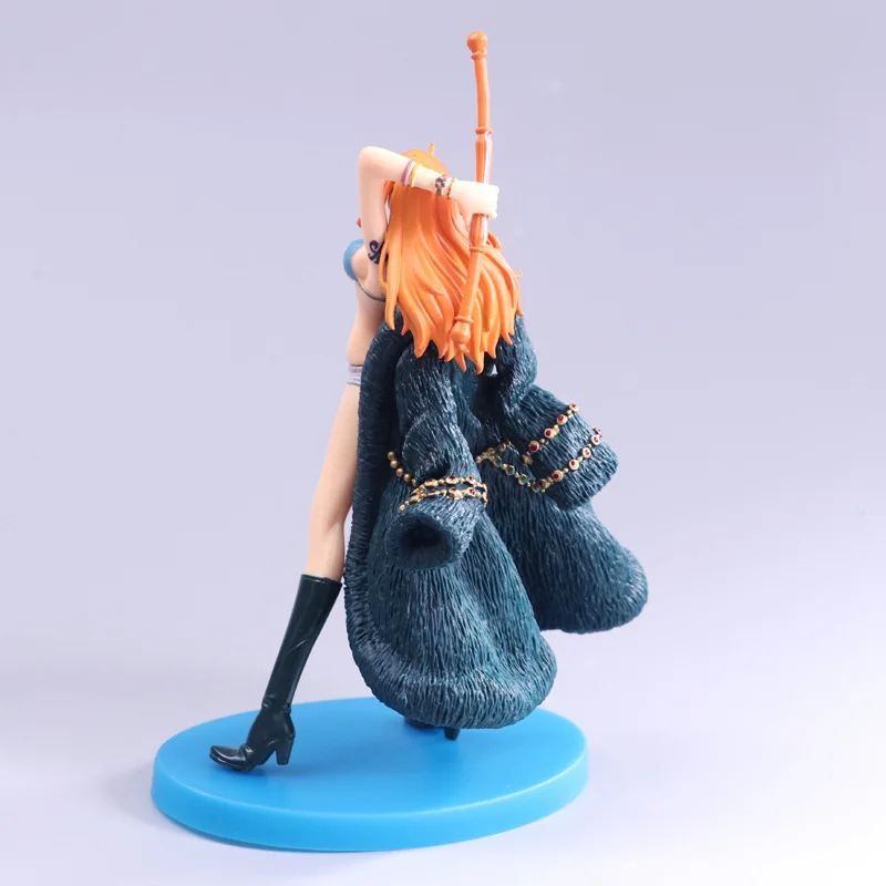 OP 20th anniversary Nami сексуальное синее богатое пальто экшн-фигурка нами коллекция ОП модель игрушки подарки 20 см