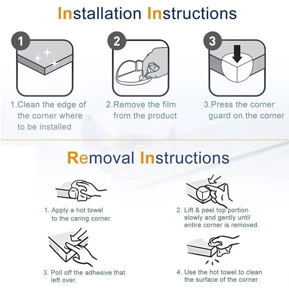 16 шт. резиновый защитный уголок детские настольные ограждения безопасные