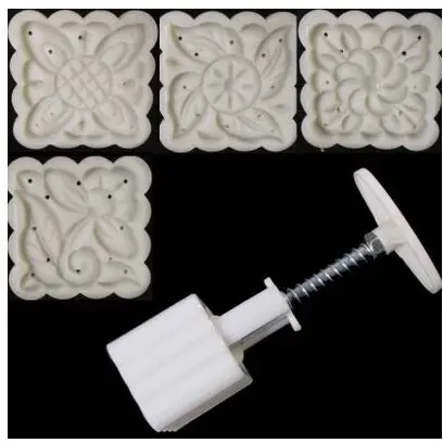 50g 25 г 50 г 63 г 75 г 100 г 125 г Круглый/квадратный желтый/белый/розовый mooncake форма+ мотив - Цвет: 50g