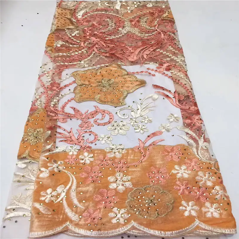 Сгоревшая Королевская Синяя французская нигерийская кружевная Новая мода