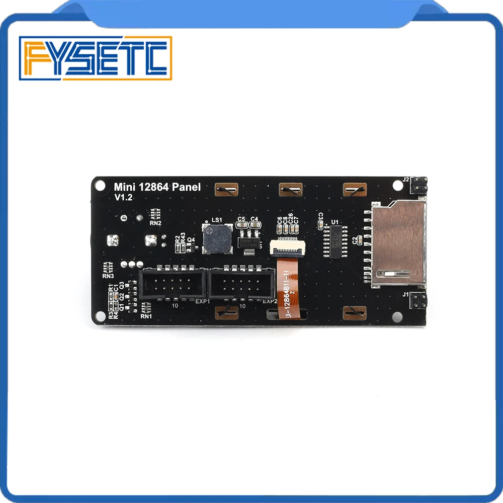 Умный дисплей mini 12864 v1.2 типа D ЖК экран MINI12864 белый на черном с поддержкой Marlin