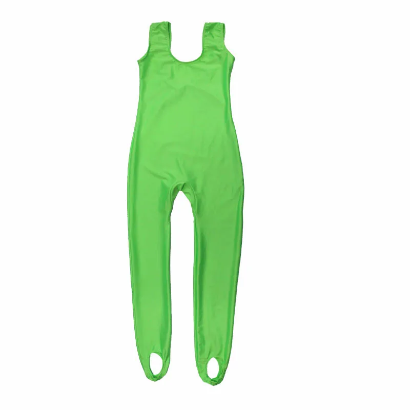 Light Green Розничная и черный, красный блестящий нейлон/лайкра длиной до лодыжки танцевальные гимнастические штаны для женщин и девочек - Цвет: Light Green