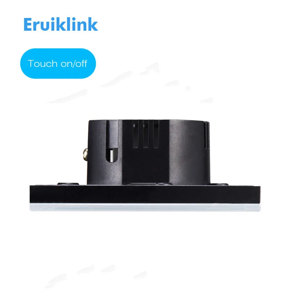 Сенсорный выключатель Eruiklink типа EU/UK 1 Gang 2 3 Way панель переключателя из прозрачного