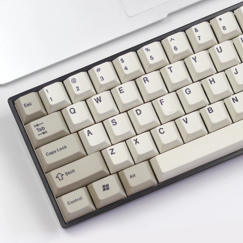 Tada68 механическая клавиатура 65% раскладка с переключателями Kailh Box белый темно