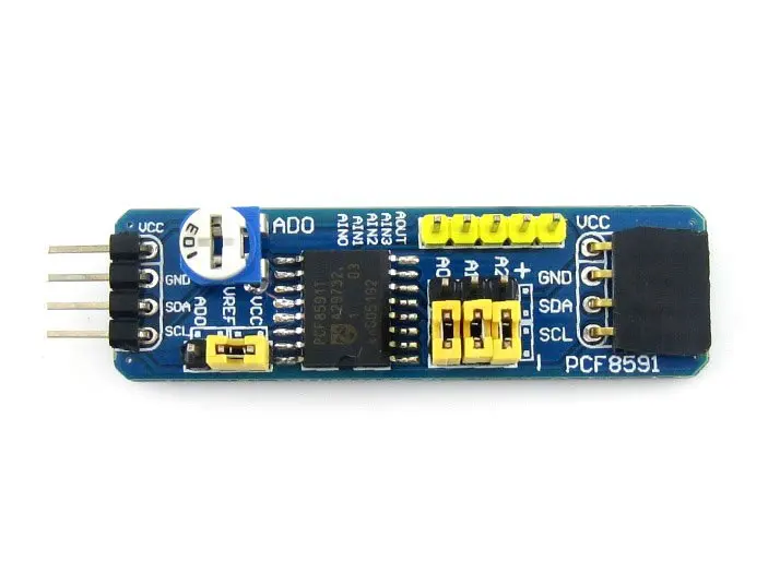 PCF8591 AD DA Board Module 8-bit A/D D/A Converter with I2C Connector Adjustable Resistor Analog Input /Output | Компьютеры и офис