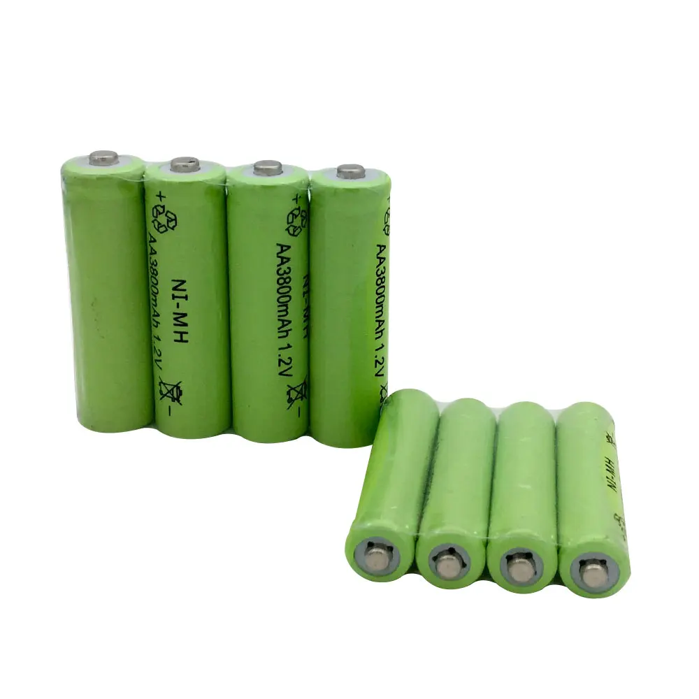 Оптовая продажа 20 шт AA 3800 mAh Ni MH аккумуляторные батареи + AAA 1800 перезаряжаемая