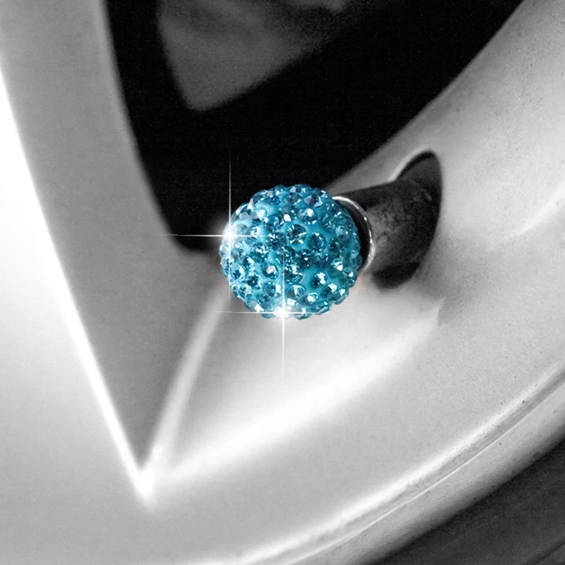 4 шт./партия Универсальный Bling горный хрусталь шин клапан для колеса крышка автомобиля пылезащитный клапан крышка s