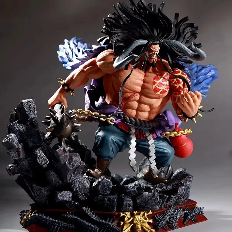 

Anime One Piece Four Emperors Pirates Kaido Battle Ver. GK PVC Action Figure Statue Collectible Model Toys Doll 20cm