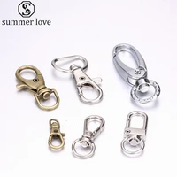 20pcslot lobster clasps clips key hook metal key chain rings snap hook key chains key rings diy accessory sleutelhanger ring