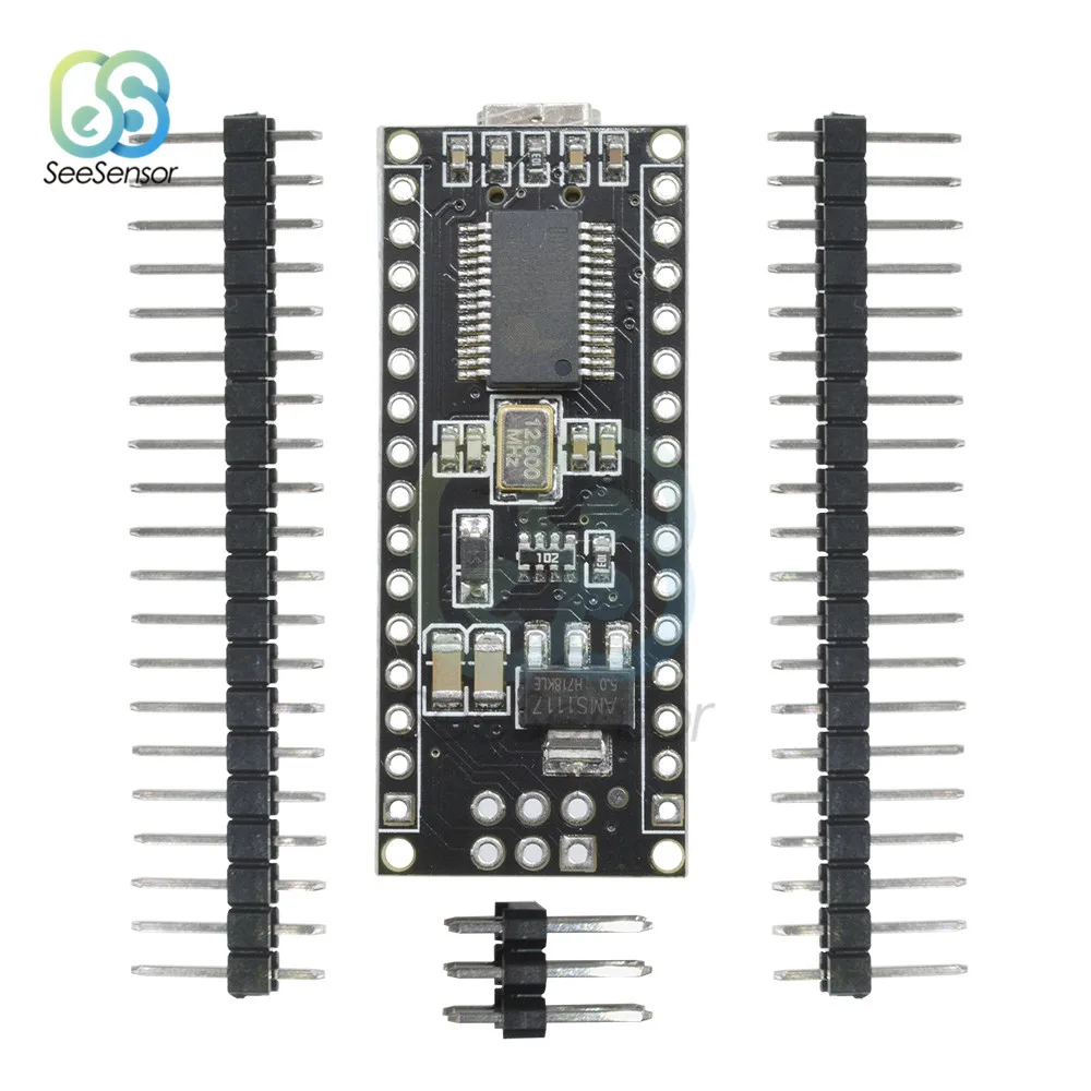 Плата микроконтроллера PL2303TA Nano 3 0 4 ATmega328P 5 в 16 МГц для USB-драйвера Arduino Комплект
