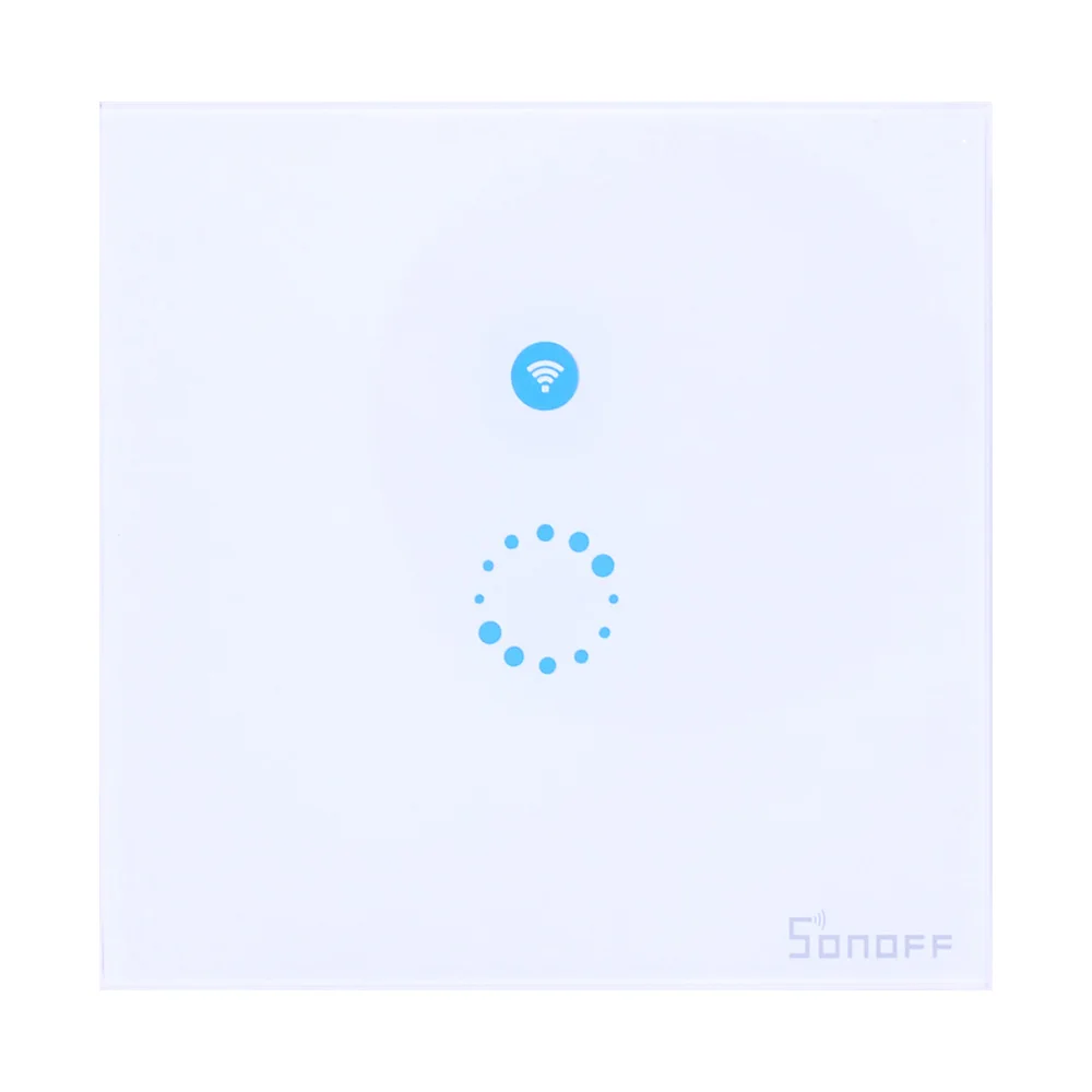 Sonoff Touch US EU Plug настенный Wifi выключатель света стеклянная панель сенсорный