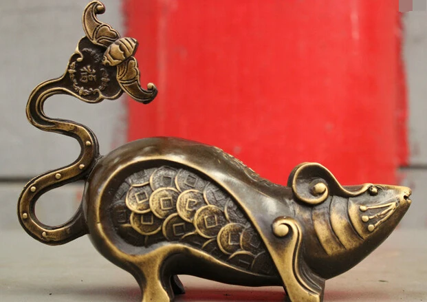 Бронзовые Украшения Чистой Латуни хорошее качество Lucky 7 &quotлаки Китайский