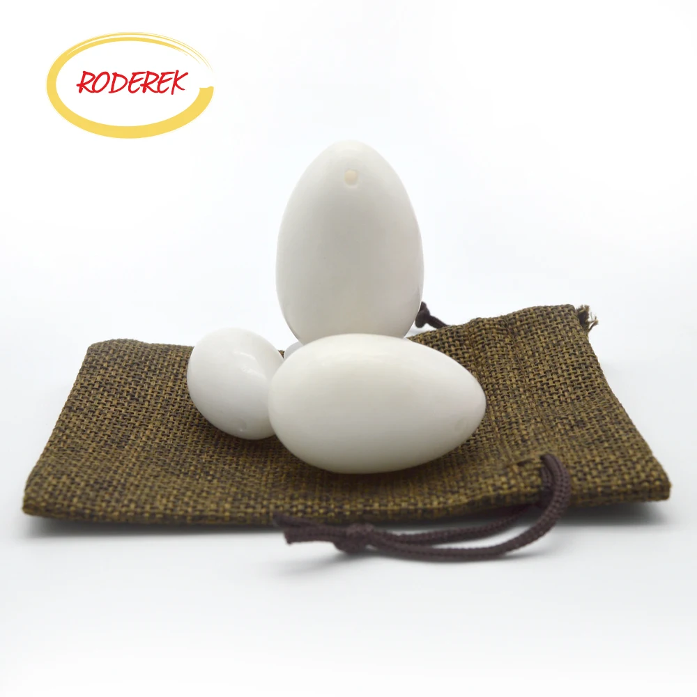 Яйцо из натурального нефрита Yoni белое яйцо вагинальный камень массажер для тела