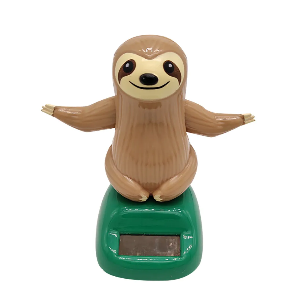 1 шт. мультиживотные милый узор украшение для автомобиля на солнечной энергии