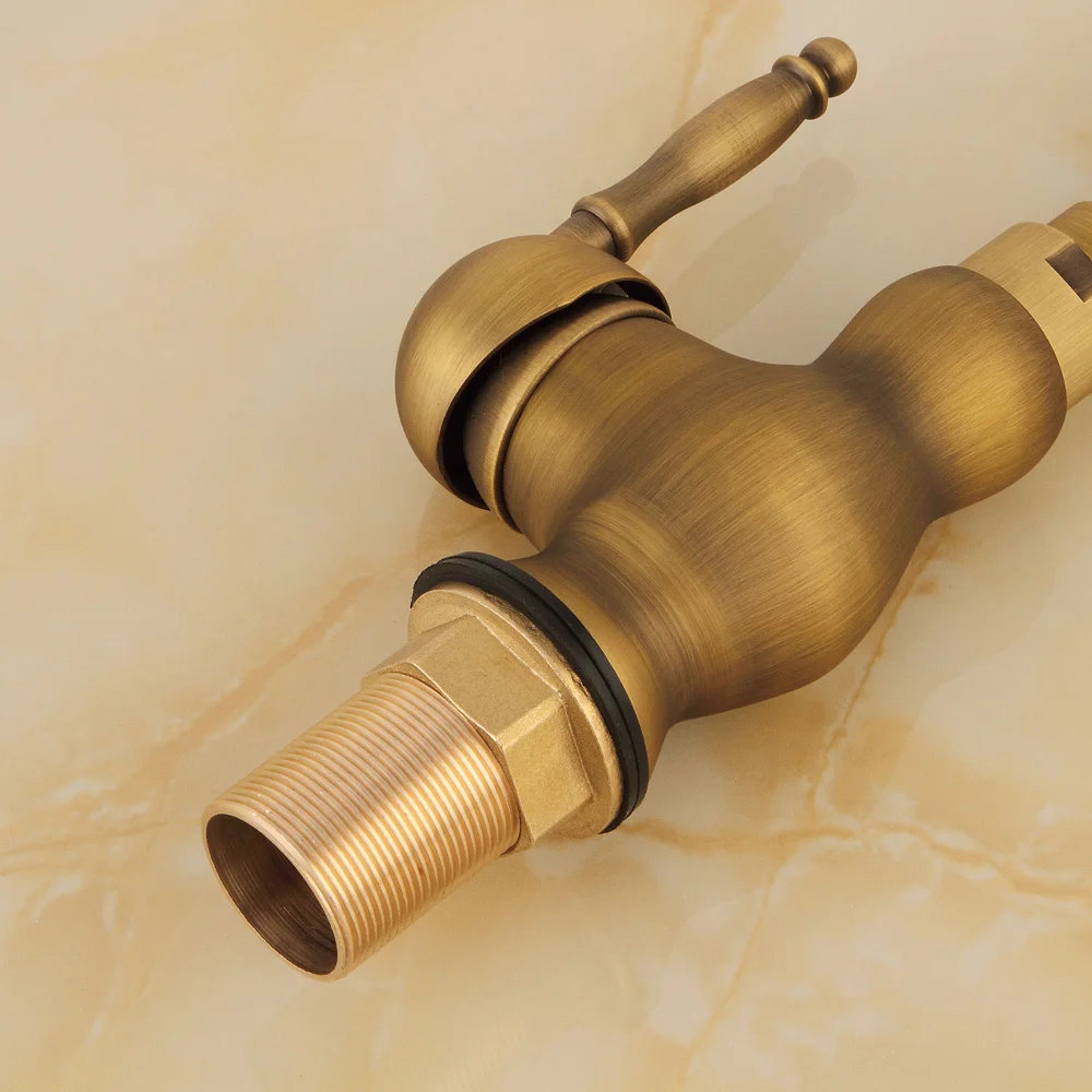 Латунный Смеситель для кухни и ванной в стиле ретро кран с одним держателем